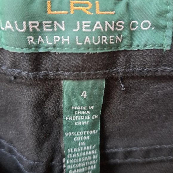 Vintage Lauren Jeans Co. Black Denim Skirt in Size 4 - Picture 5 of 7
